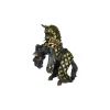 Papo Figurine cheval du maître des armes cimier taureau - New