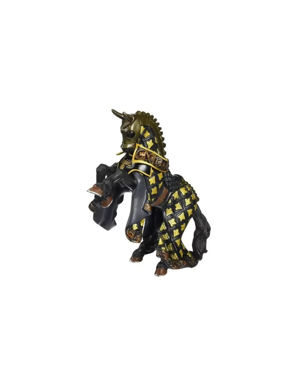 Papo Figurine cheval du maître des armes cimier taureau - New