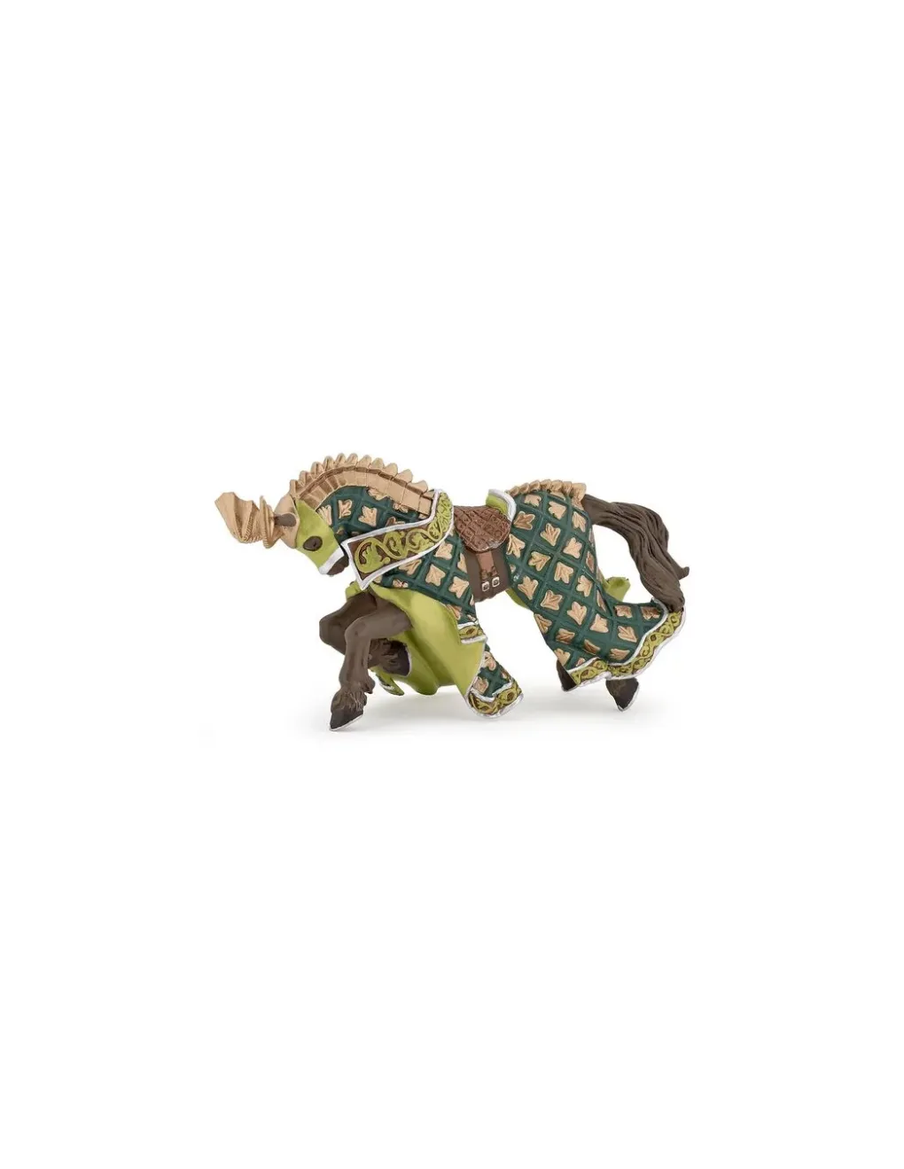Papo Figurine cheval du maître des armes cimier dragon - Outlet