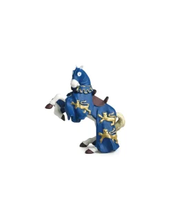 Papo Figurine cheval du roi Richard bleu - New