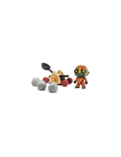 Djeco Figurine chevalier Arty Toys Baldy & big paf - Catapulte - Best