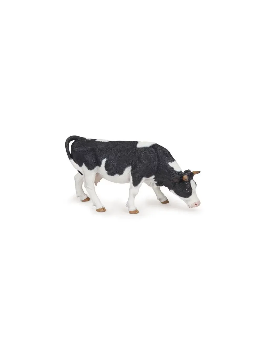 Papo Figurine vache noire et blanche broutant - Outlet