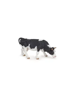 Papo Figurine vache noire et blanche broutant - Outlet