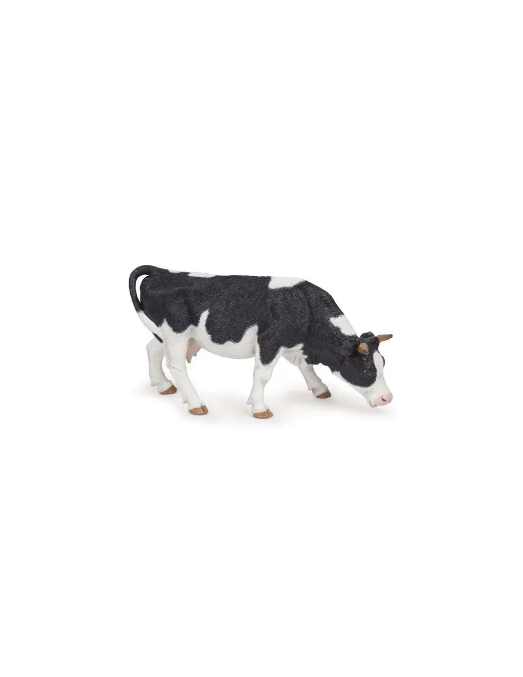 Papo Figurine vache noire et blanche broutant - Outlet