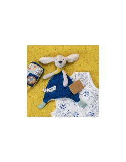 Moulin Roty Gigoteuse été chiens bleus 70 cm Puce & Pilou - Online