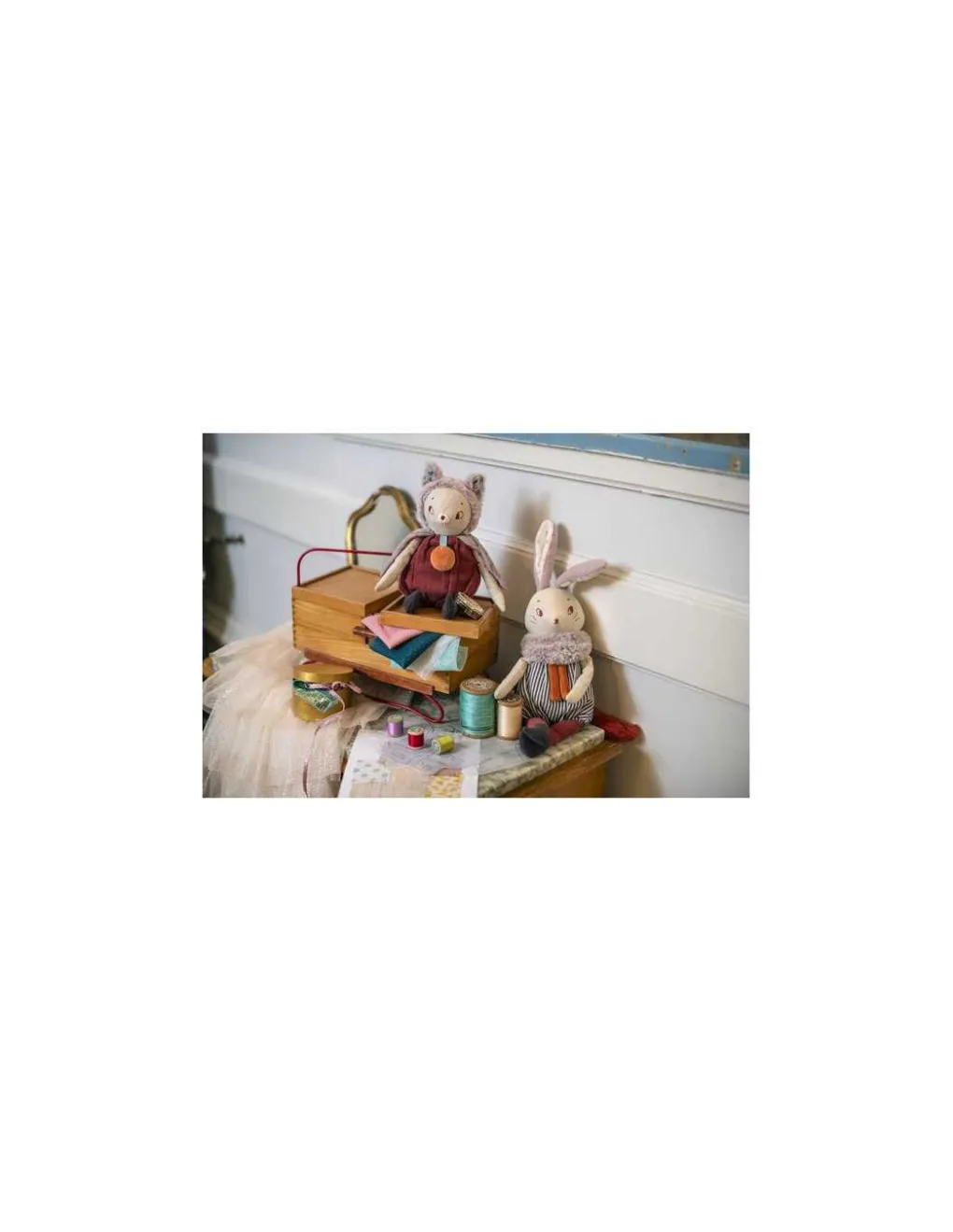 Moulin Roty Grand lapin Plume Après la pluie -