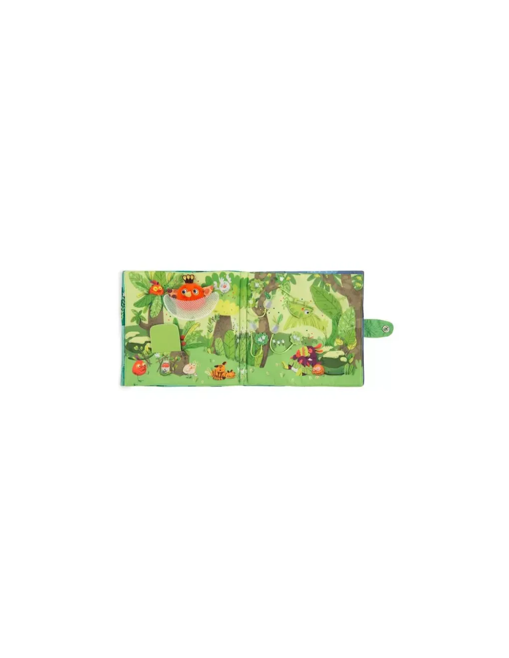 Moulin Roty Grand livre tissu d'activités Dans la jungle -
