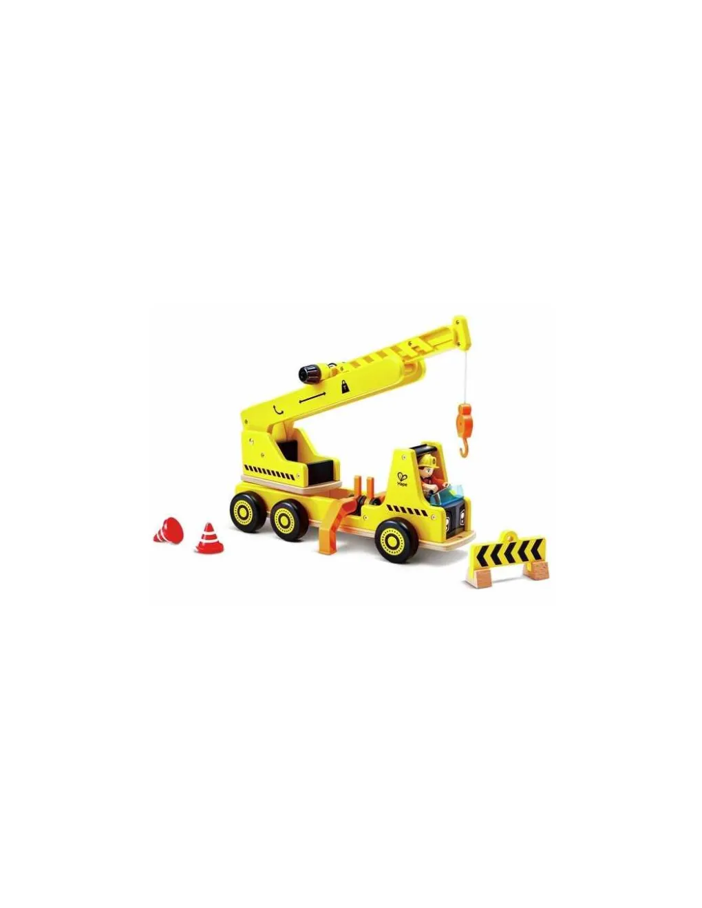 Hape Toys Grande grue de chantier en bois - Hape Sale