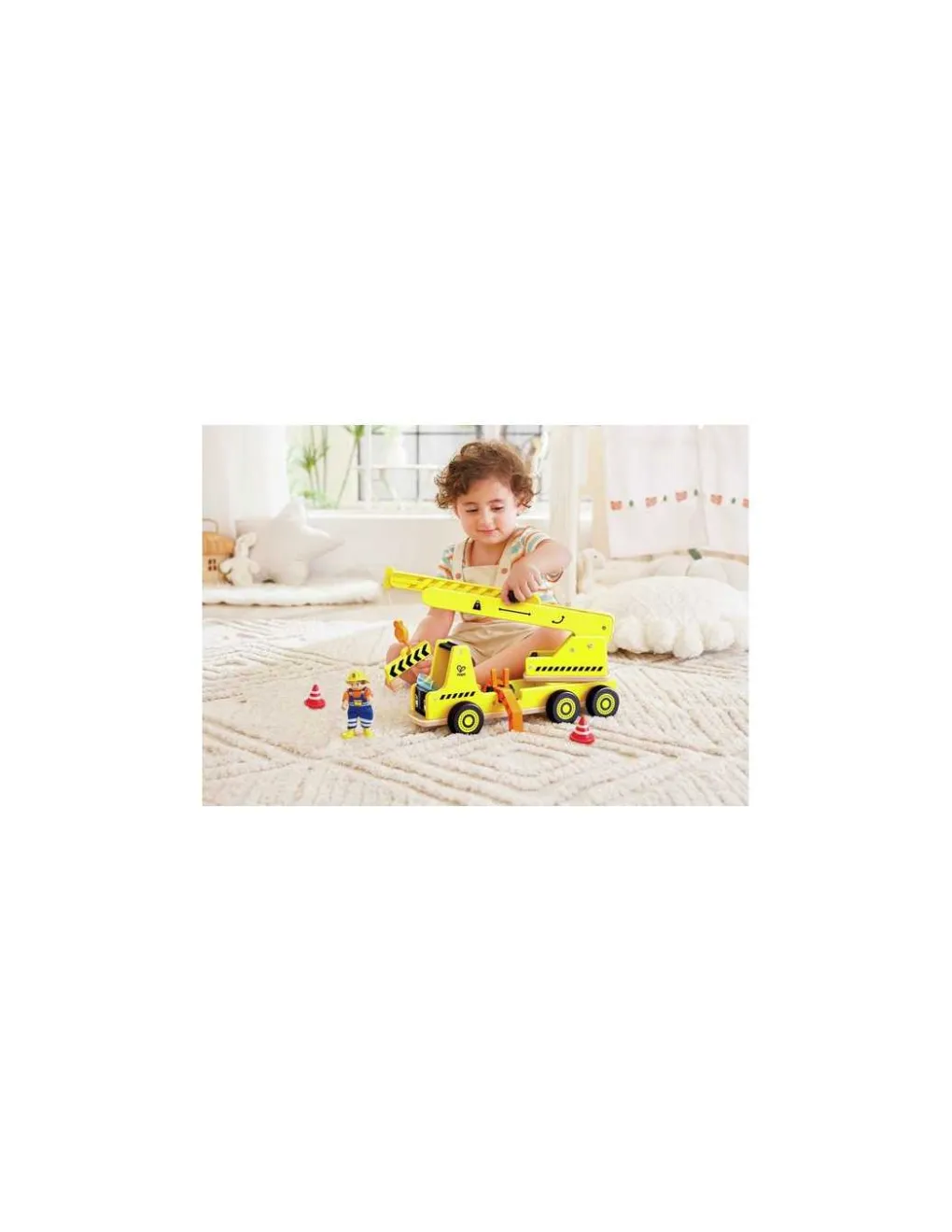 Hape Toys Grande grue de chantier en bois - Hape Sale