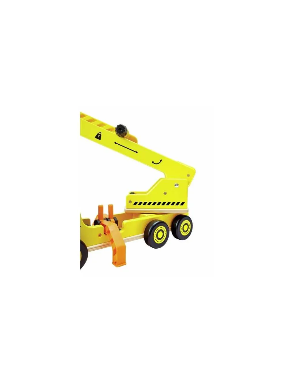Hape Toys Grande grue de chantier en bois - Hape Sale