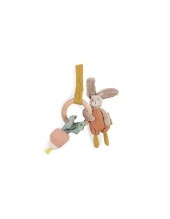 Moulin Roty Hochet anneau bois lapin Trois Petits Lapins -