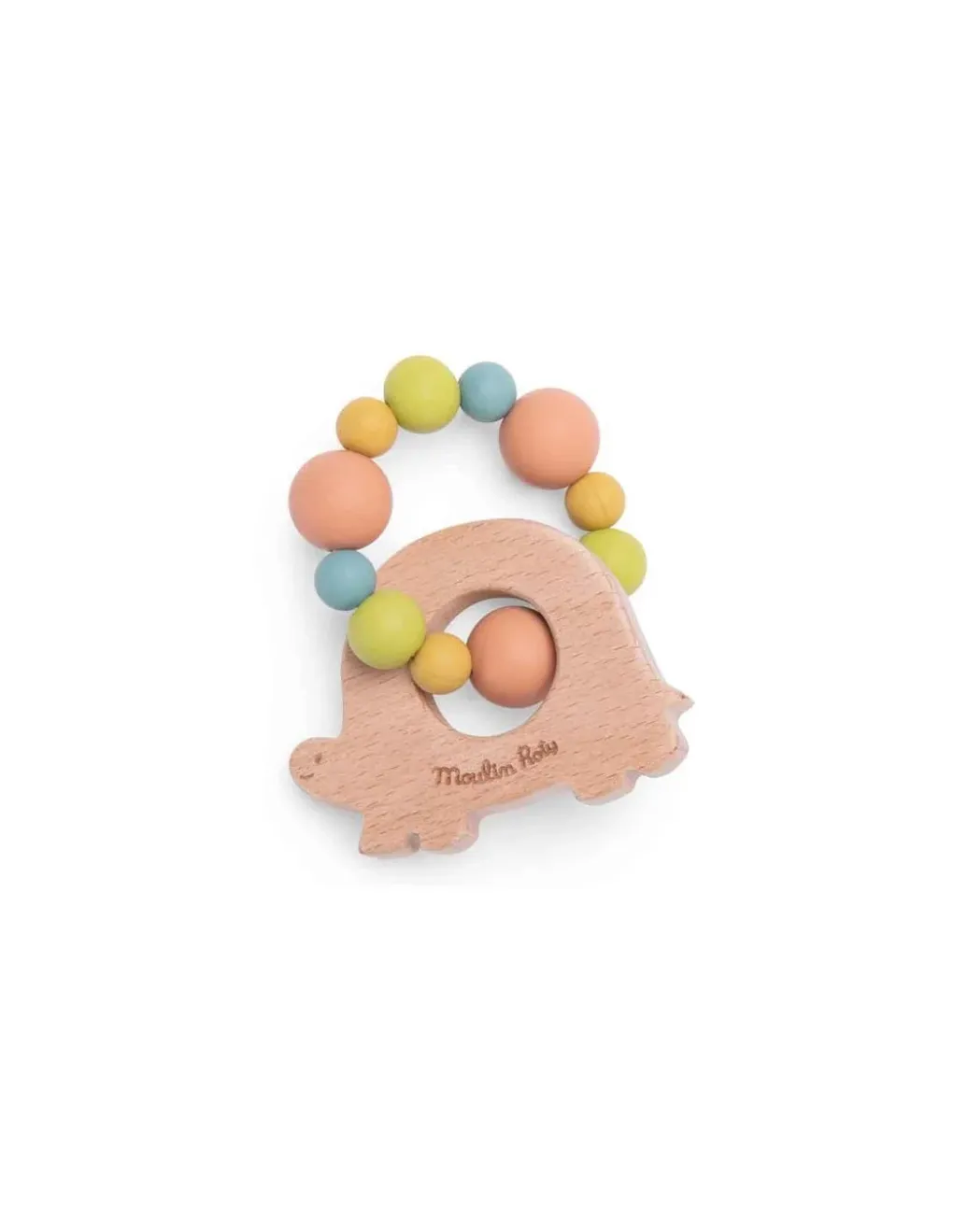 Moulin Roty Hochet anneau de dentition tortue Trois Petits Lapins - New