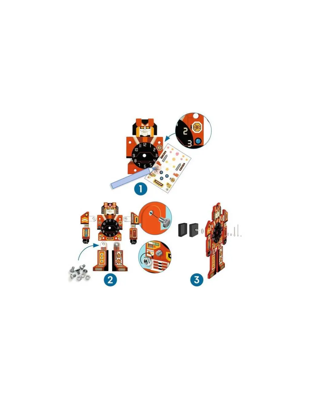 Djeco Horloge à créer Robotime - Do it Yourself - Sale