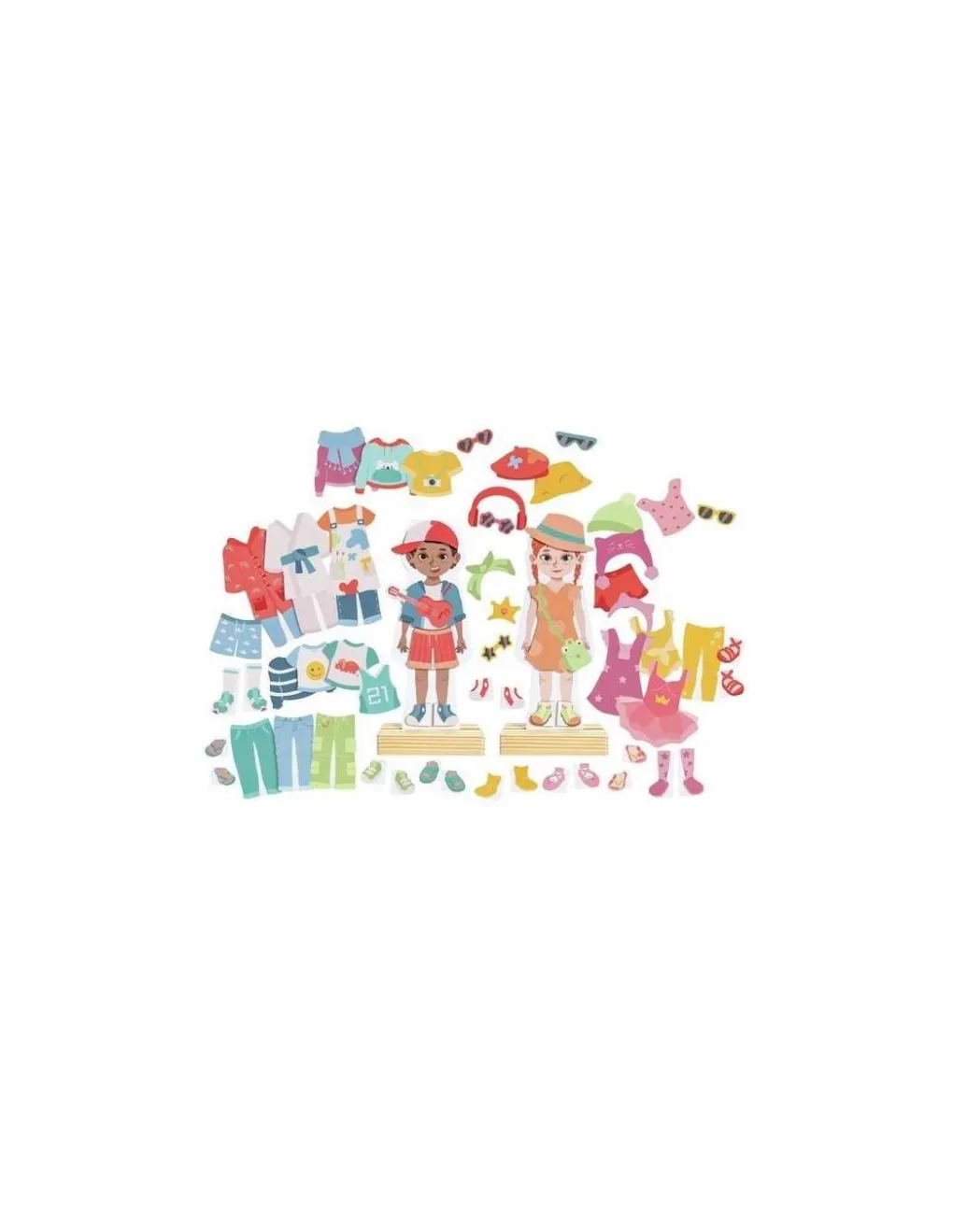 Hape Toys Je m'habille avec mes vêtements aimantés - Hape New