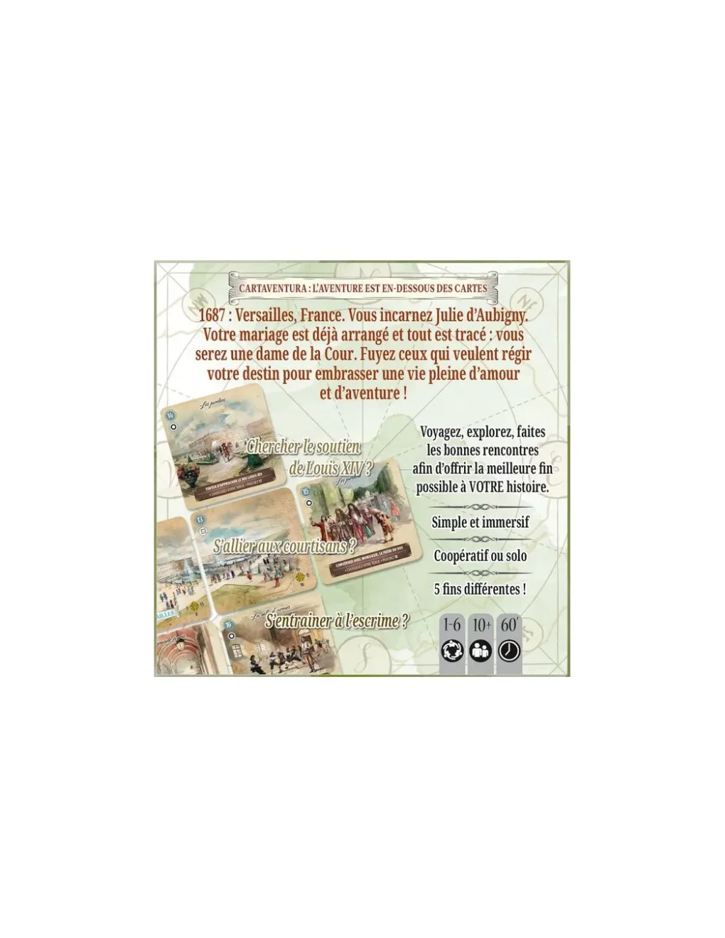 Blackrock Games Jeu Cartaventura : Versailles Hot
