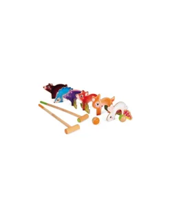 Janod Jeu de croquet animaux de la forêt - New