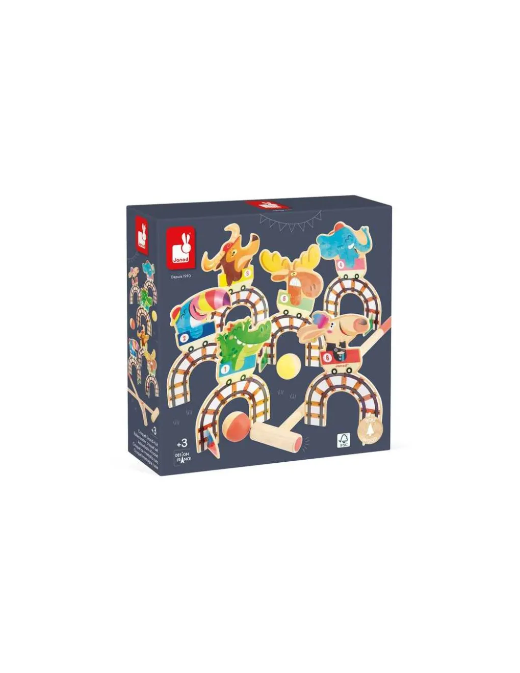 Janod Jeu de croquet Grand huit Applepop - Hot