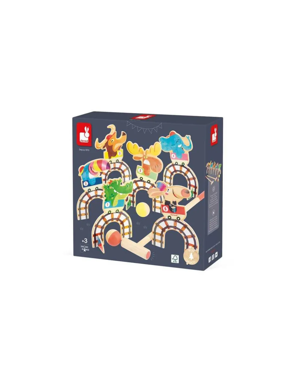 Janod Jeu de croquet Grand huit Applepop - Hot