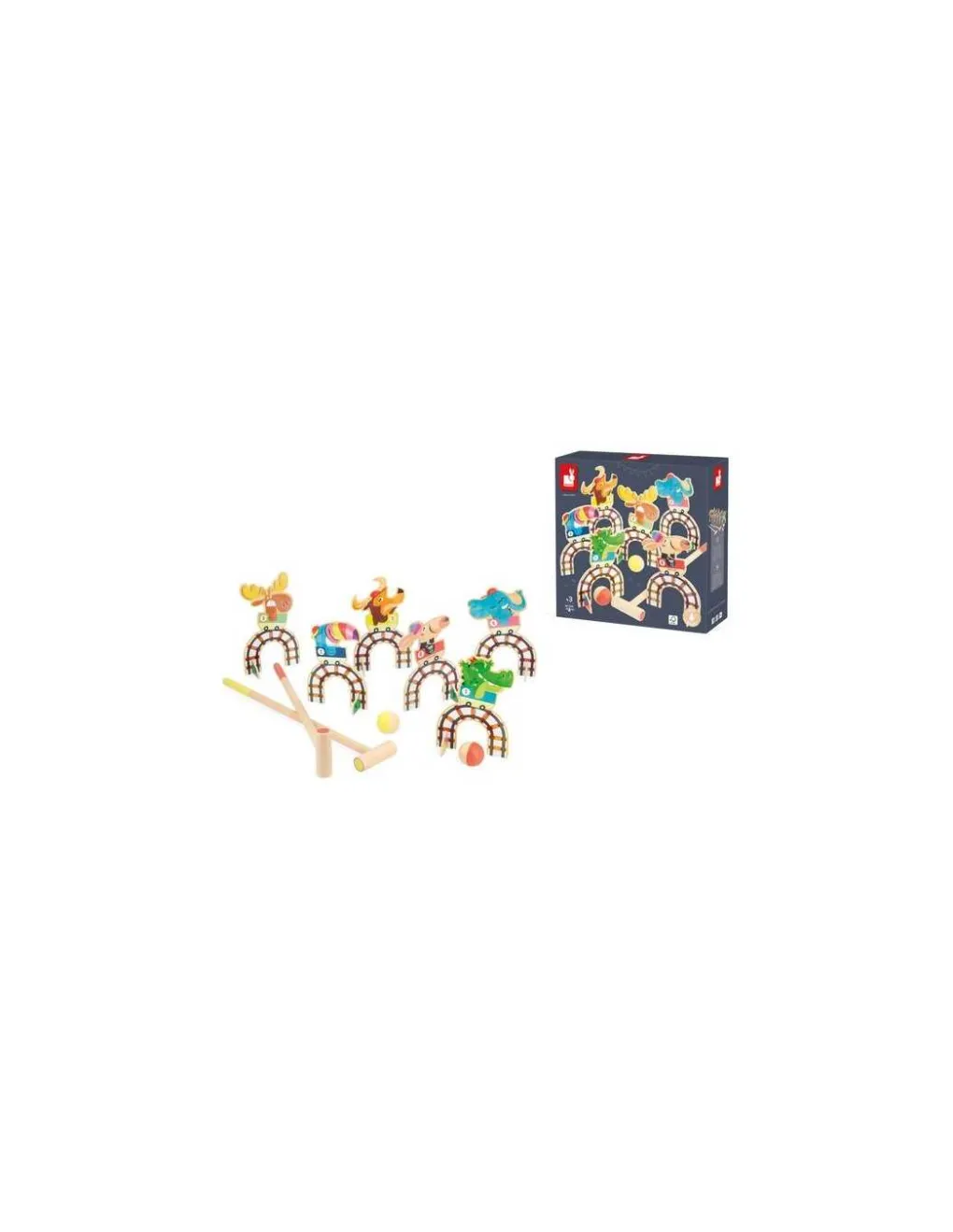 Janod Jeu de croquet Grand huit Applepop - Hot