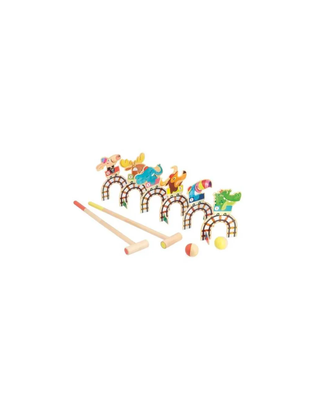Janod Jeu de croquet Grand huit Applepop - Hot