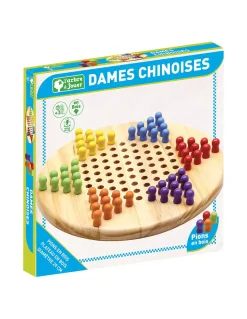 Jeujura Jeu de dame chinoise en bois Outlet