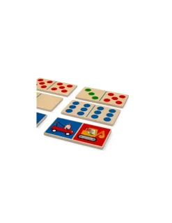 Moulin Roty Jeu de dominos véhicules en bois Les Popipop - Best