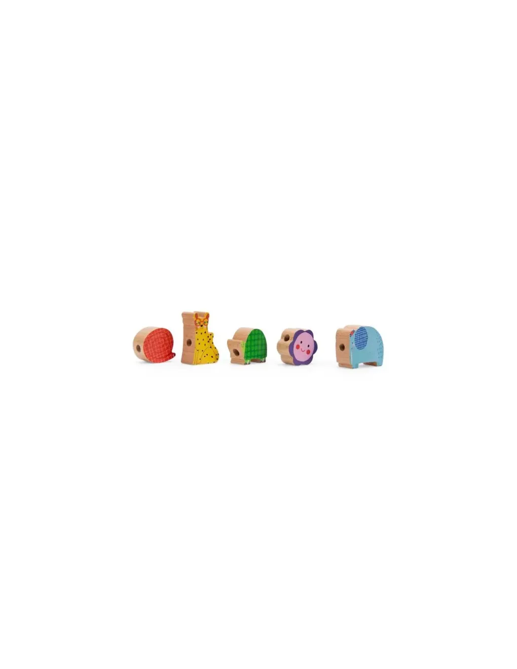Moulin Roty Jeu de perles en bois à enfiler Les toupitis - Sale