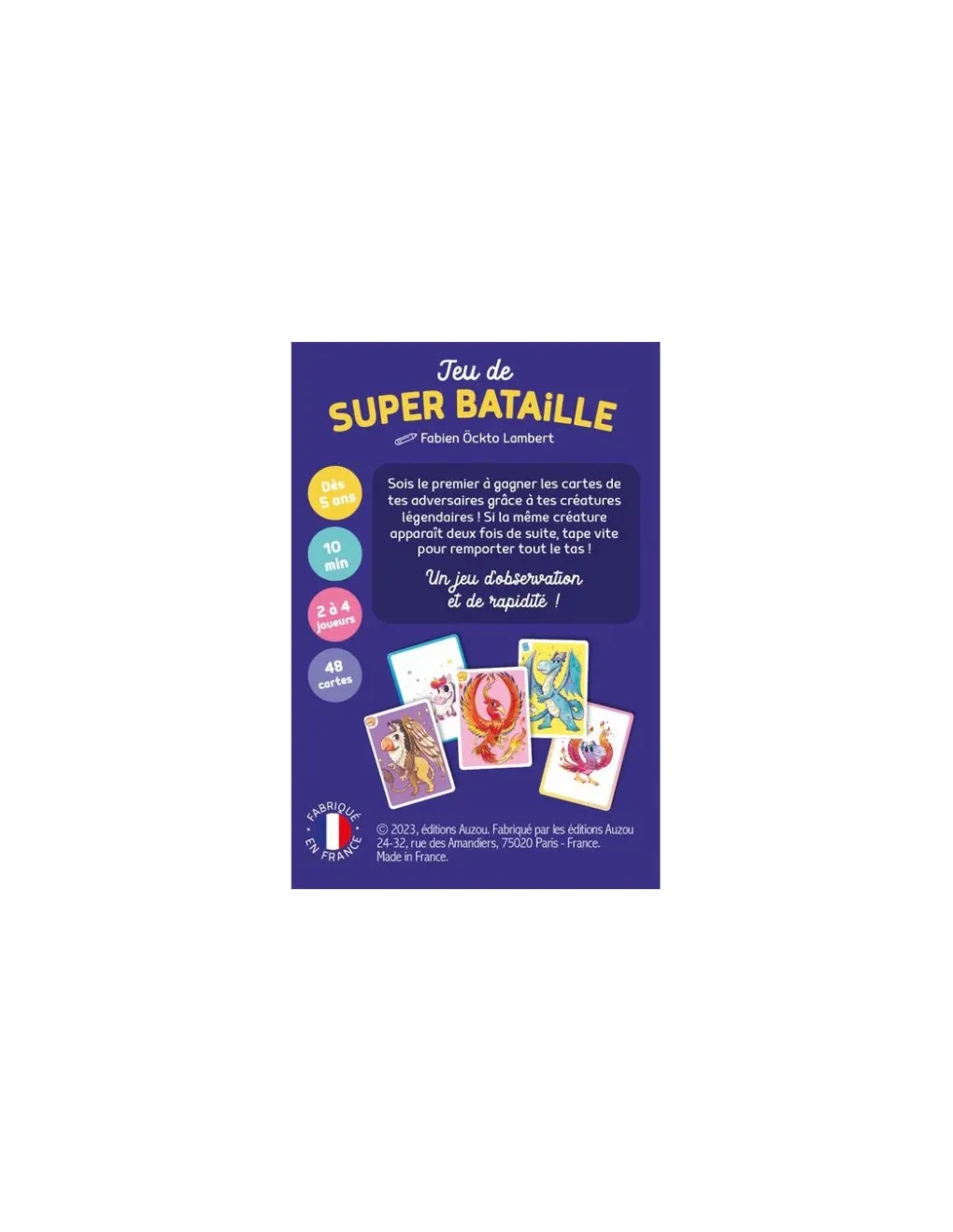 Auzou Jeu de super bataille -