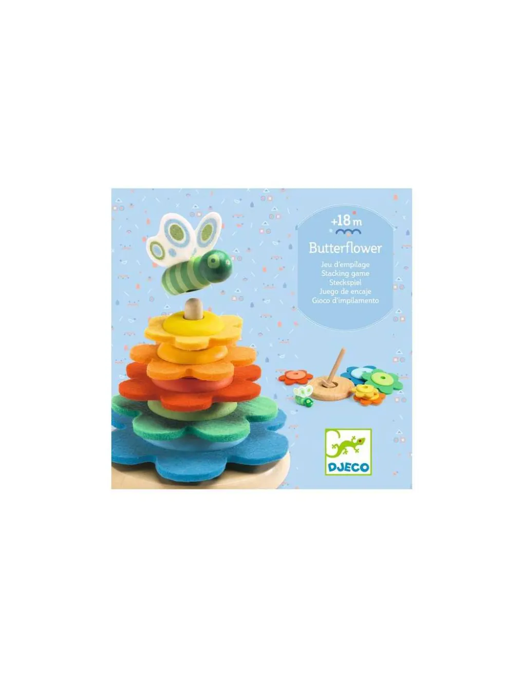 Djeco Jeu d'empilage Butterflower - Sale