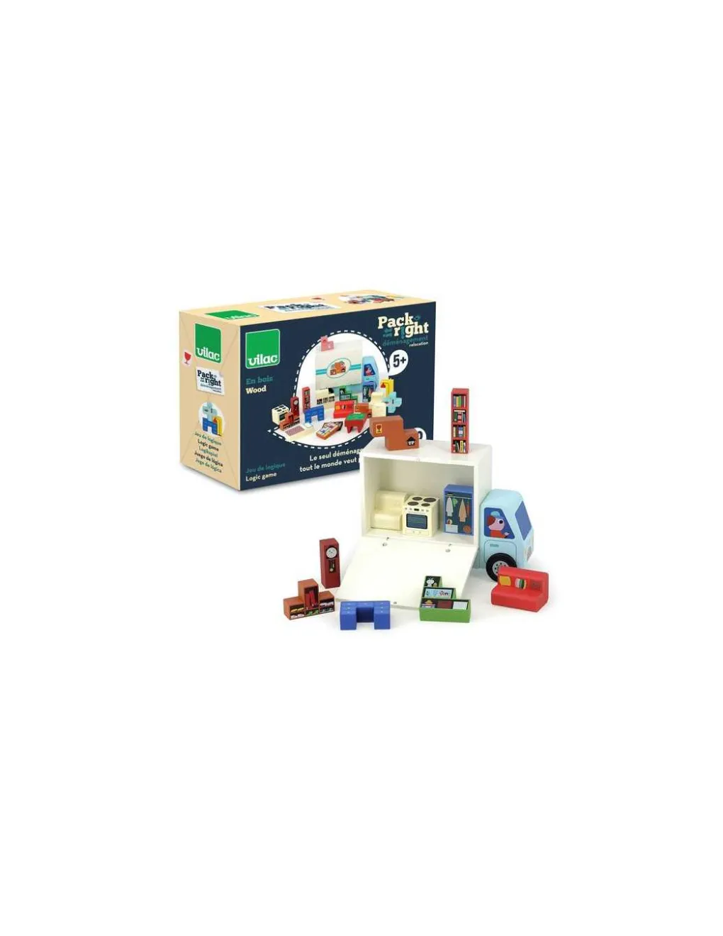 Vilac Jeu Pack it right déménagement Ingela P. Arrhenius -