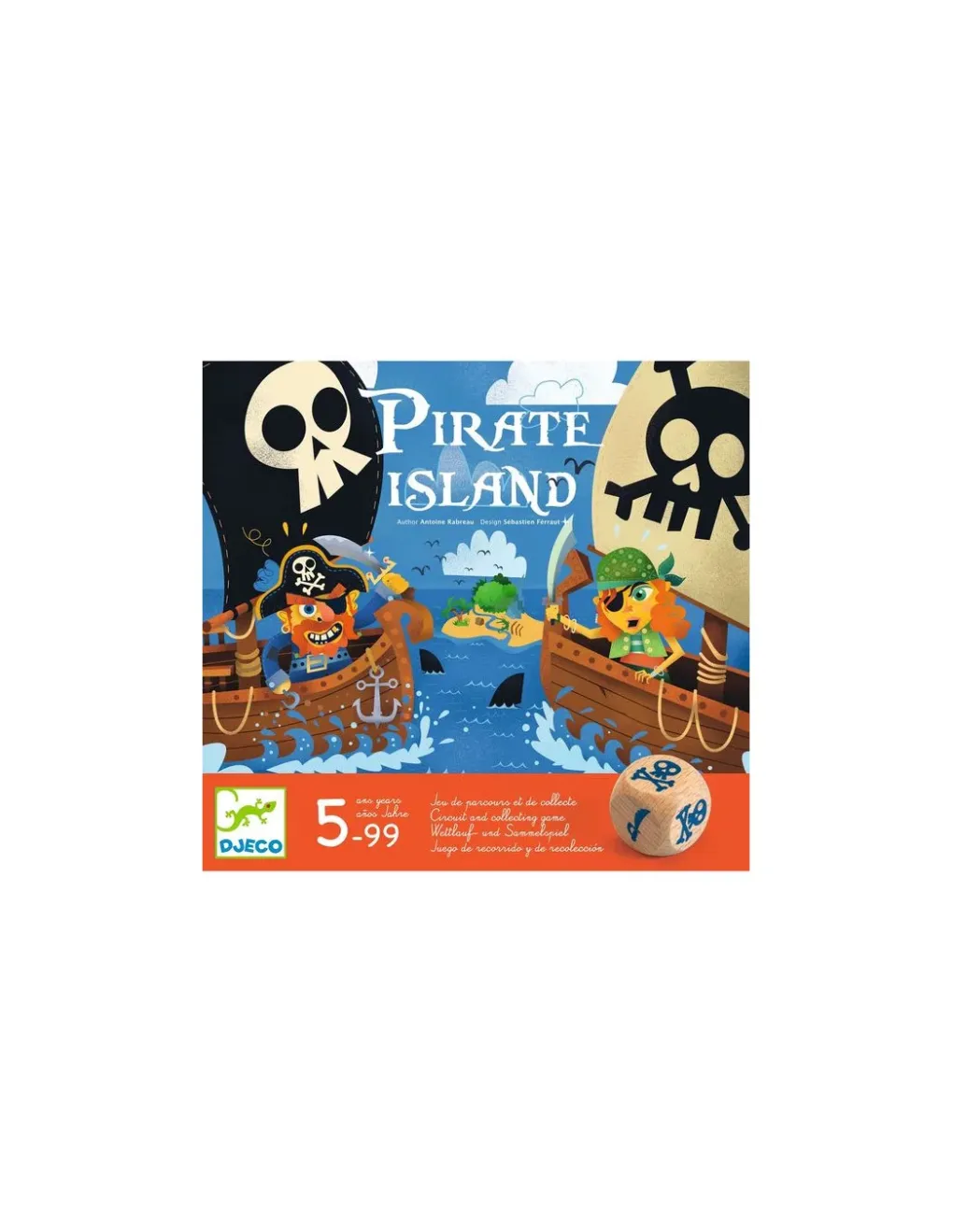 Djeco Jeu Pirate Island - Clearance