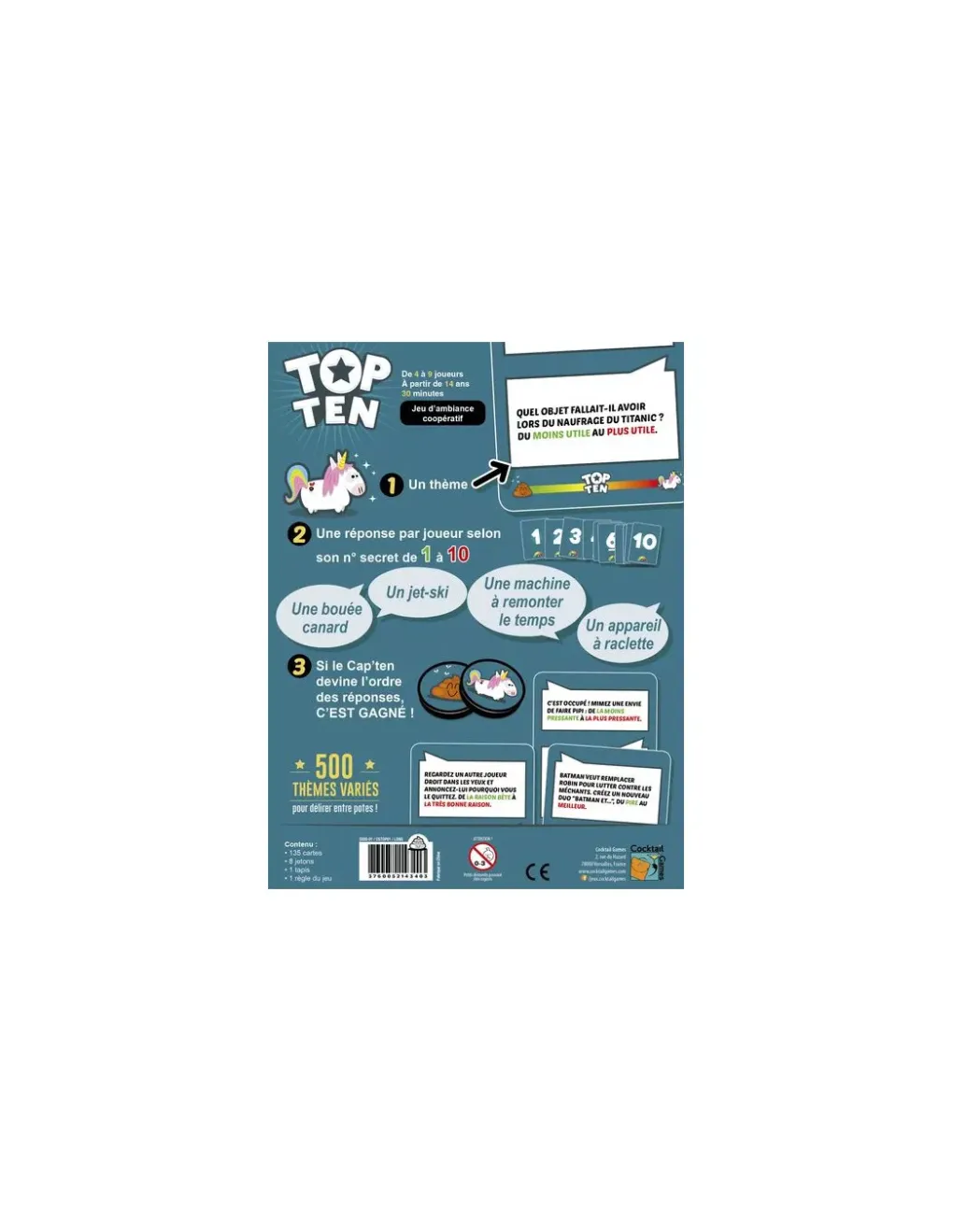 Asmodee Jeu Top ten Online