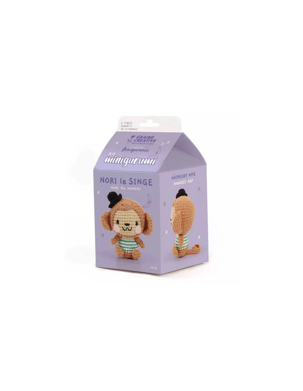 Graine Creative Kit minigurumi Nori le singe - Graine créative New