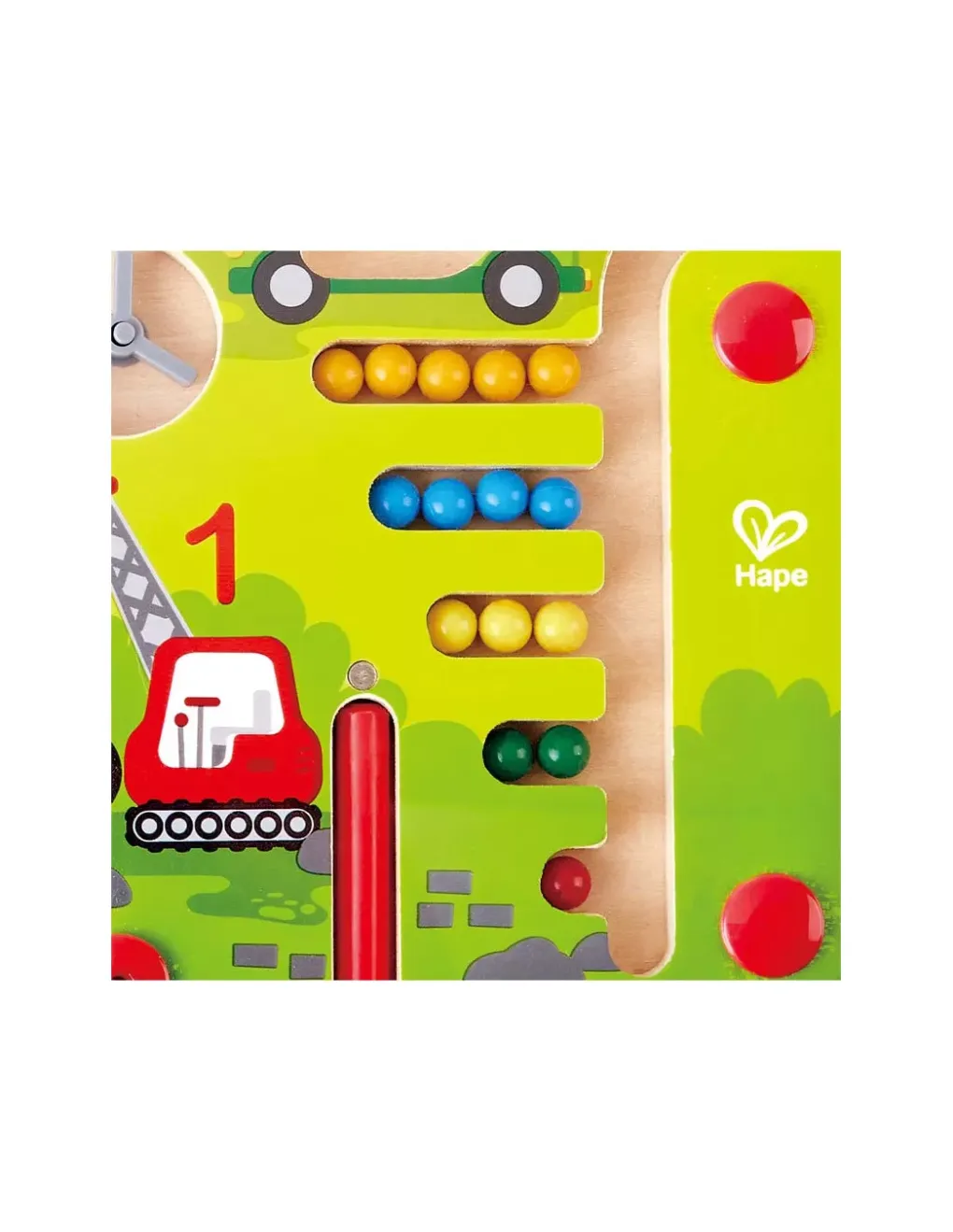 Hape Toys Labyrinthe magnétique construction et chiffres - Hape New