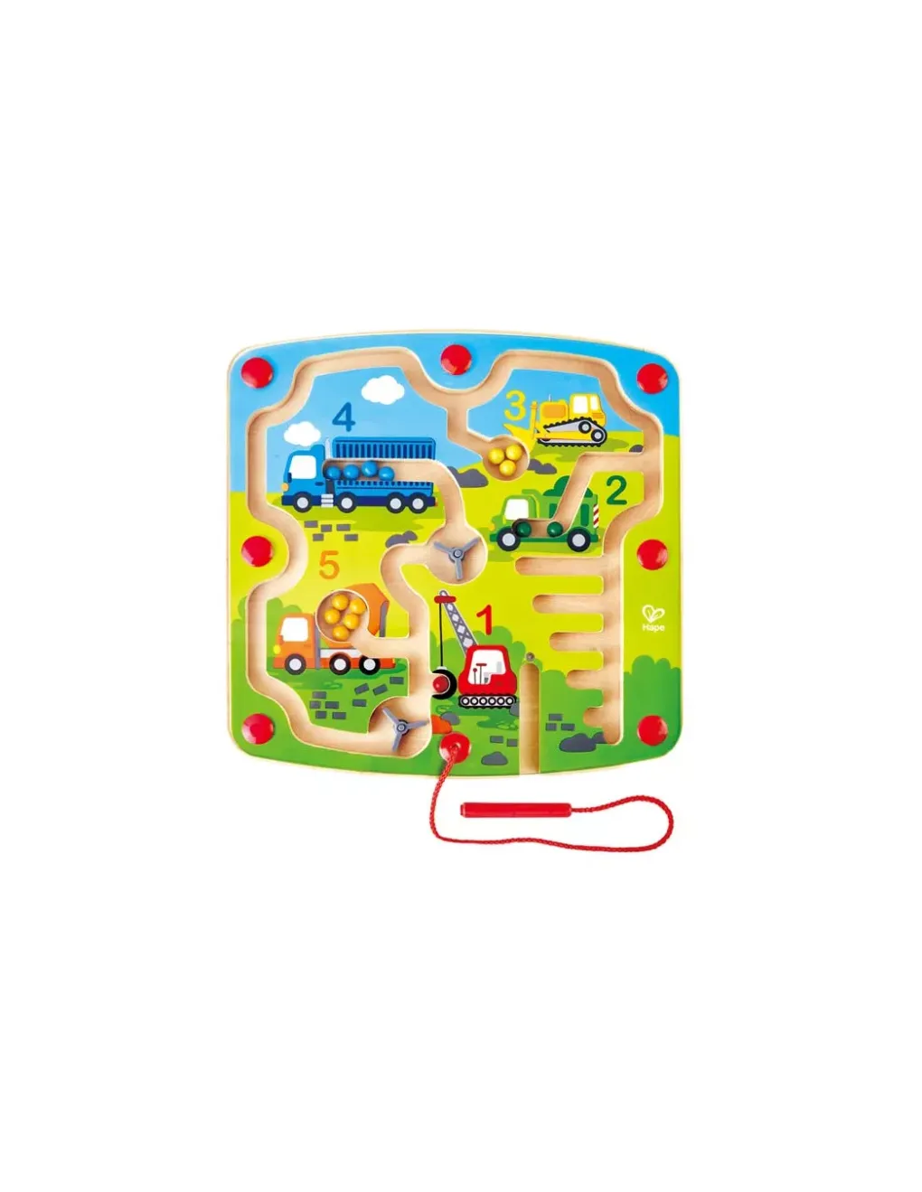 Hape Toys Labyrinthe magnétique construction et chiffres - Hape New