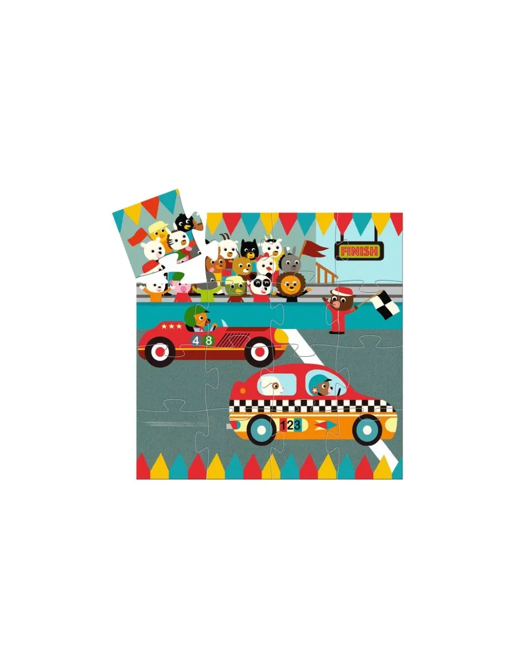 Djeco Le bolide puzzle 16 pièces - Online