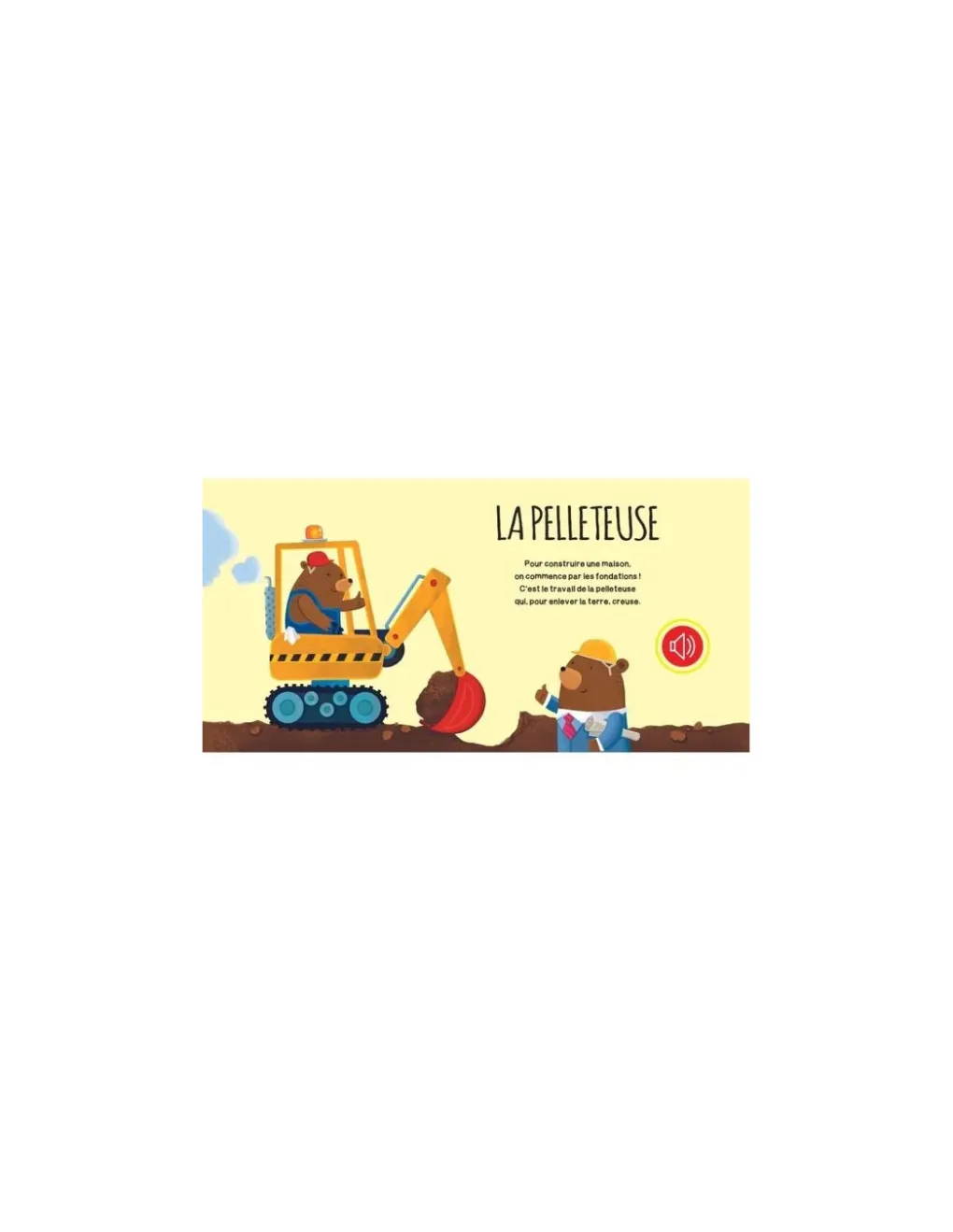 Sassi junior Les engins de chantier livre sonore - Sassi Hot