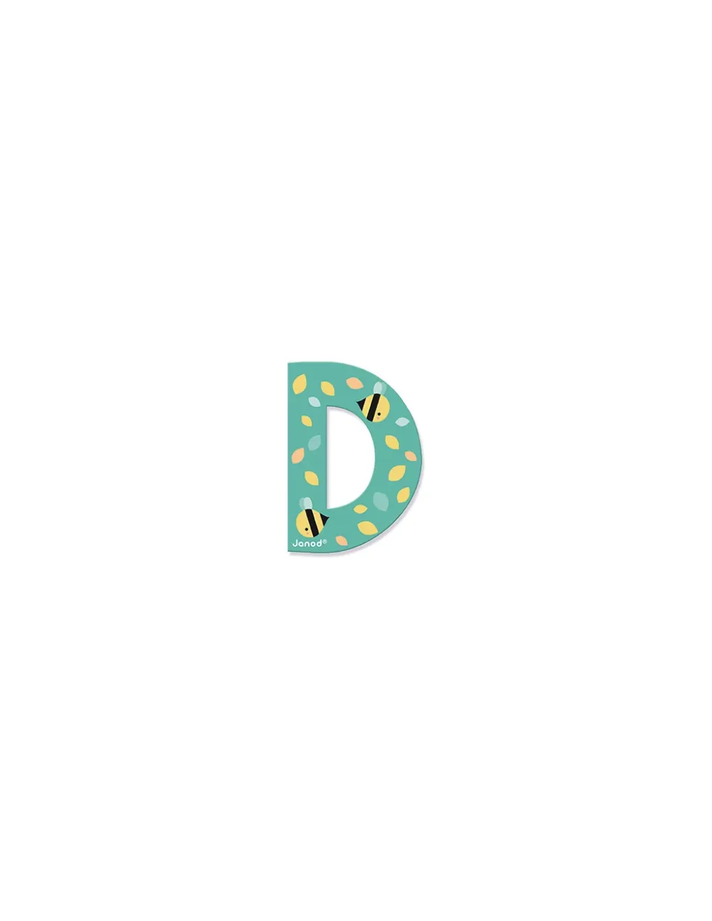 Janod Lettre D en bois Pure - Hot