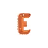 Moulin Roty Lettre E orange en bois - Sale