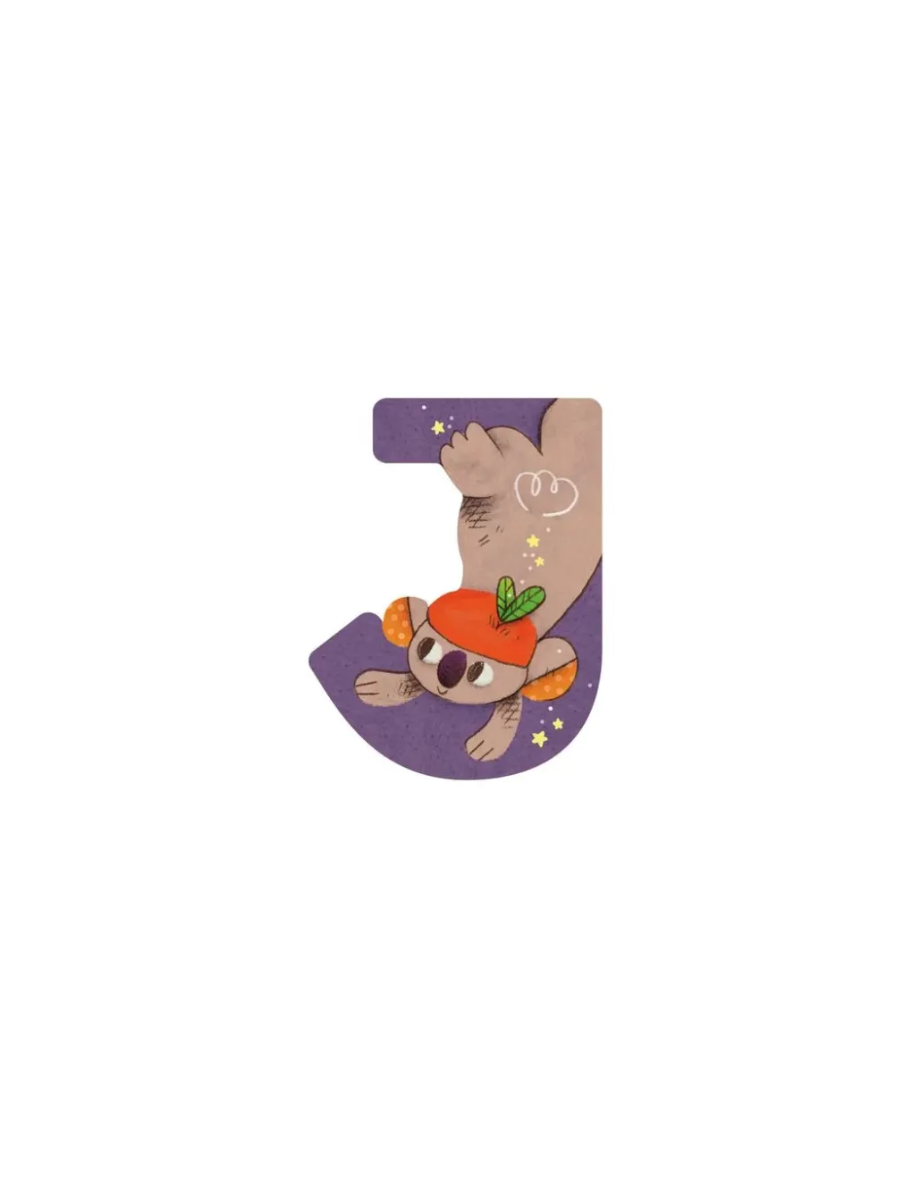 Moulin Roty Lettre J en bois - Outlet