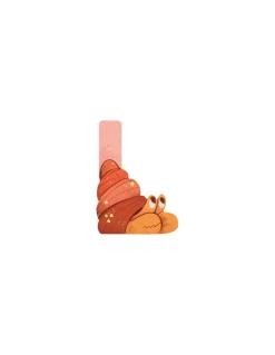 Moulin Roty Lettre L rose en bois - New