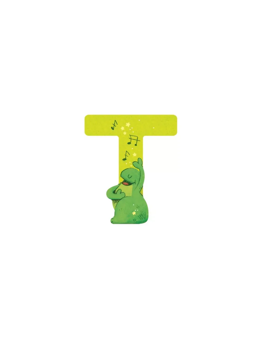 Moulin Roty Lettre T vert en bois - Hot