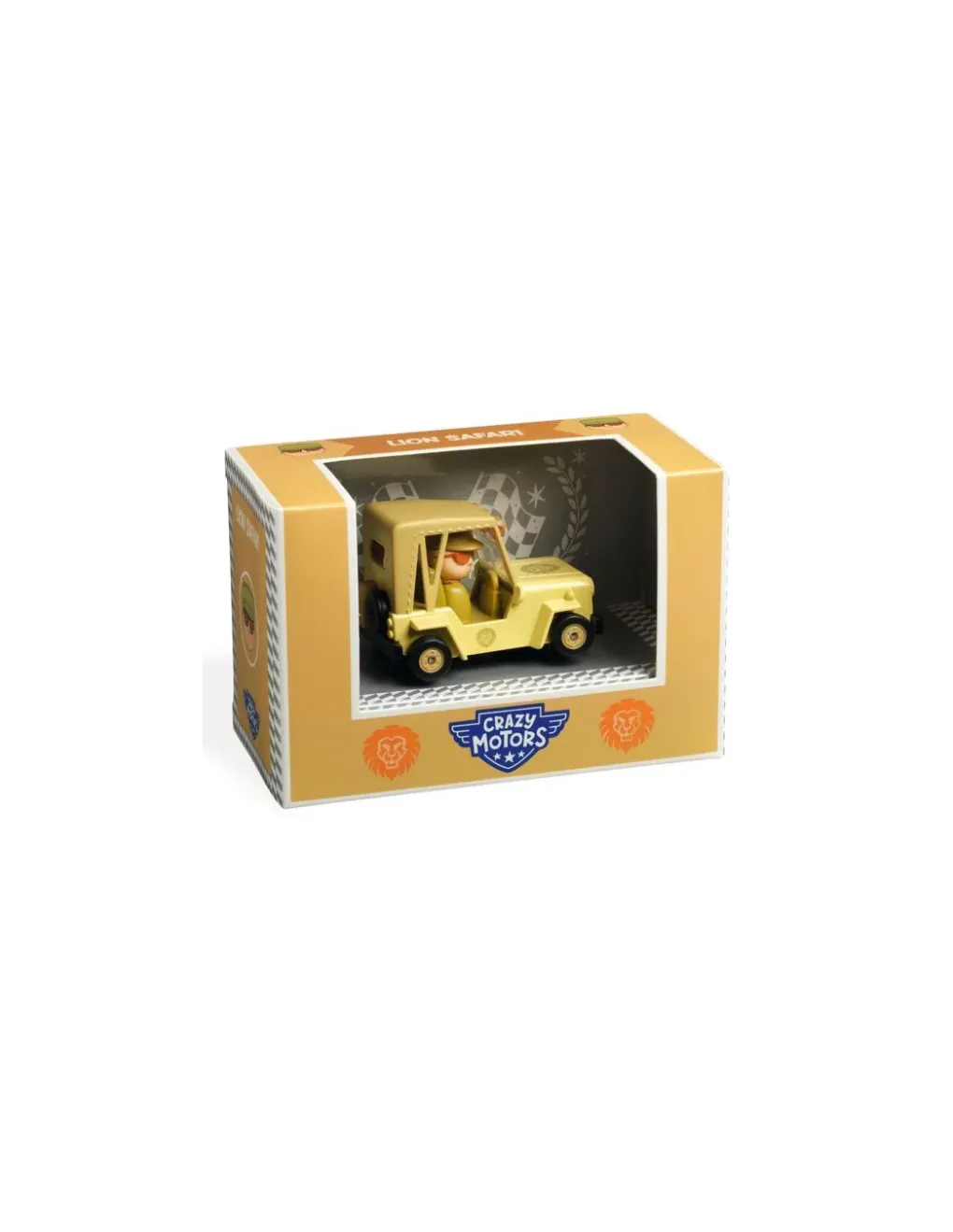 Djeco Lion Safari Crazy Motors - New