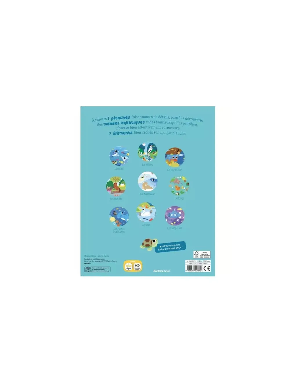 Auzou Livre Cherche et trouve des tout-petits Tous à l'eau - Sale