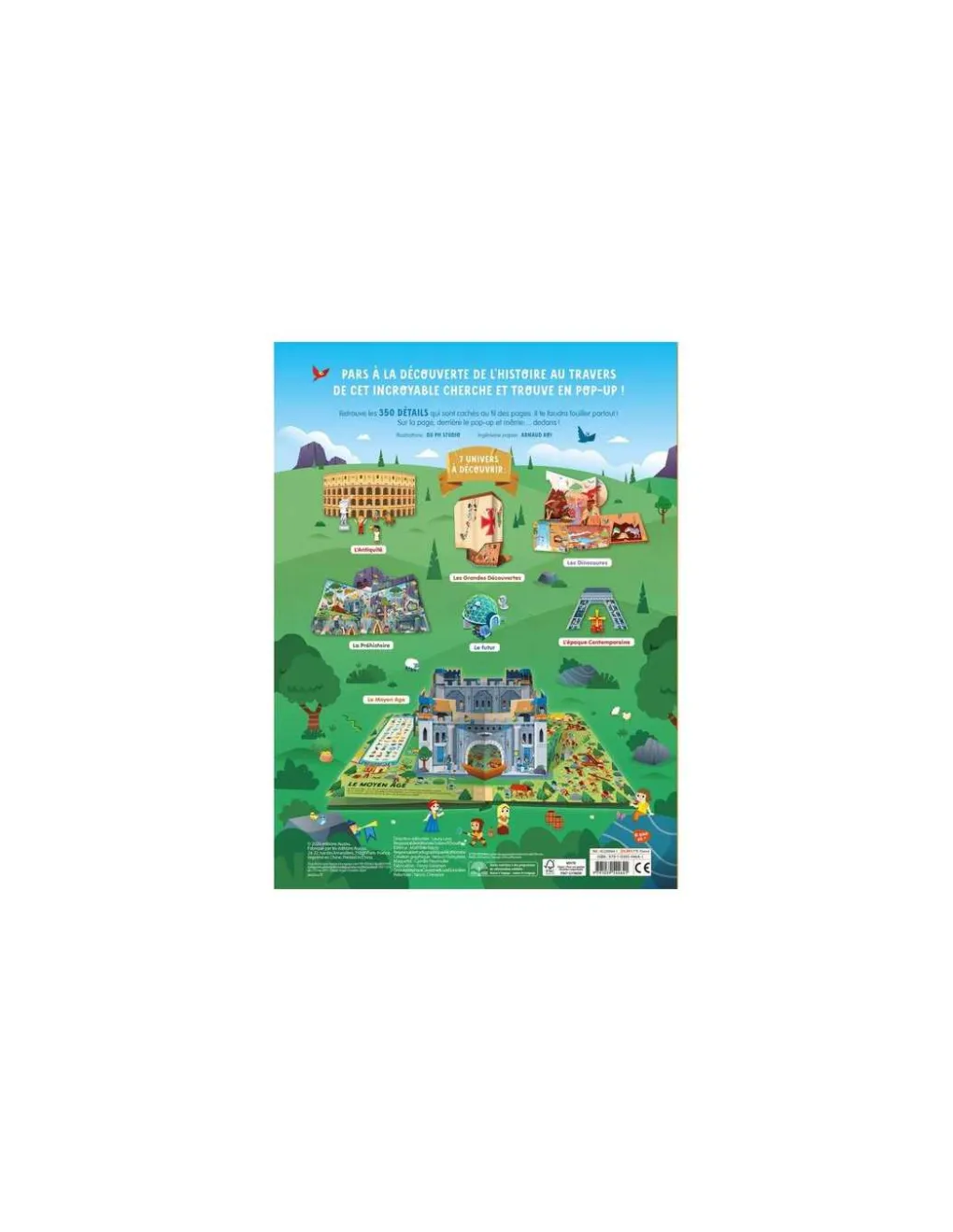 Auzou Livre Cherche et trouve 3D Dans le temps - New