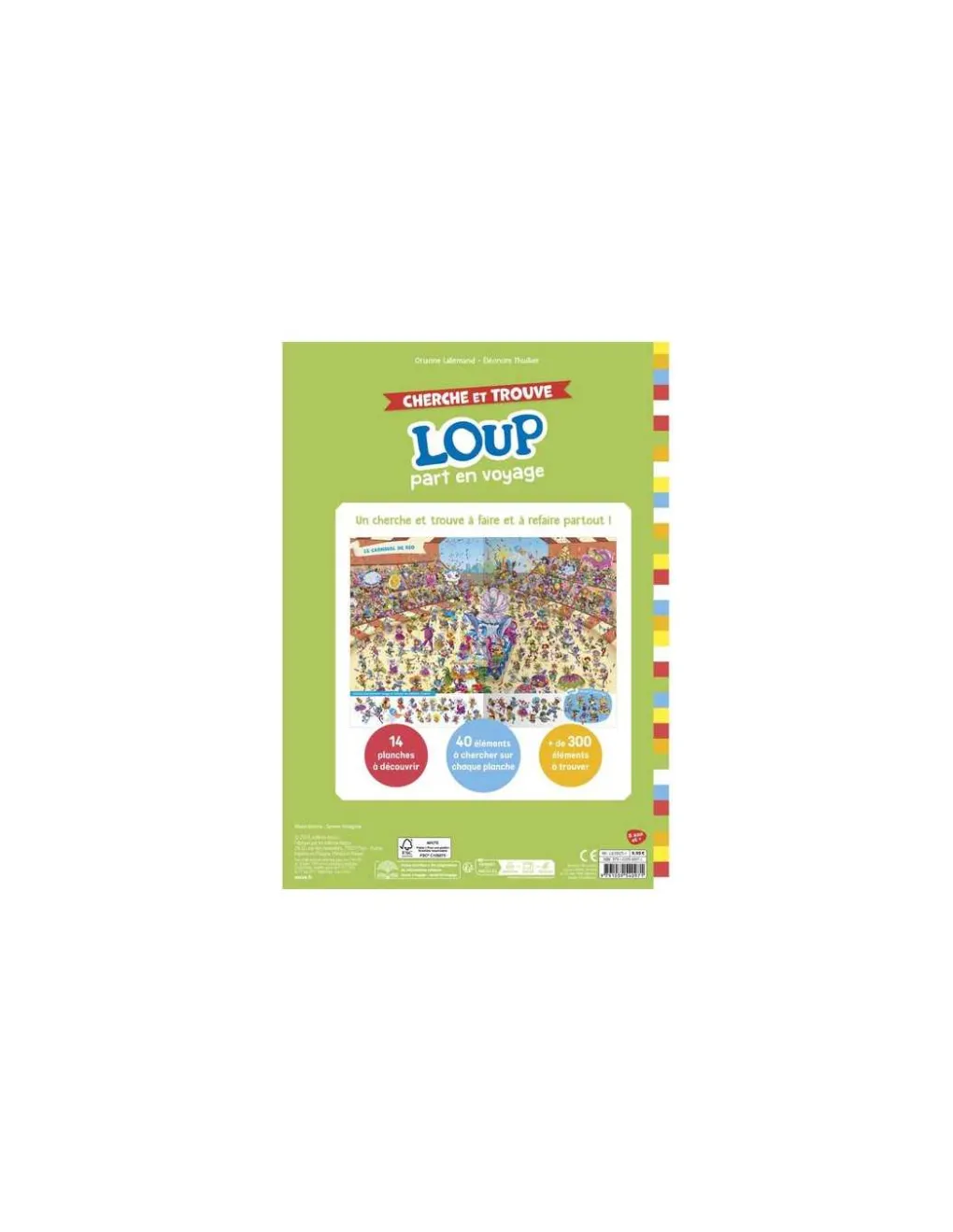 Auzou Livre Cherche et trouve Loup part en voyage - Clearance