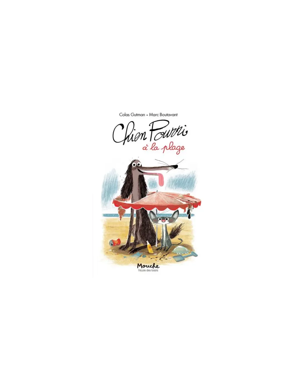 Moulin Roty Livre Chien Pourri à la plage - L'école des loisirs Sale