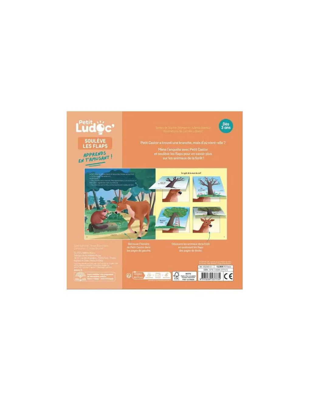 Auzou Livre documentaire les animaux de la forêt Ludoc - Clearance