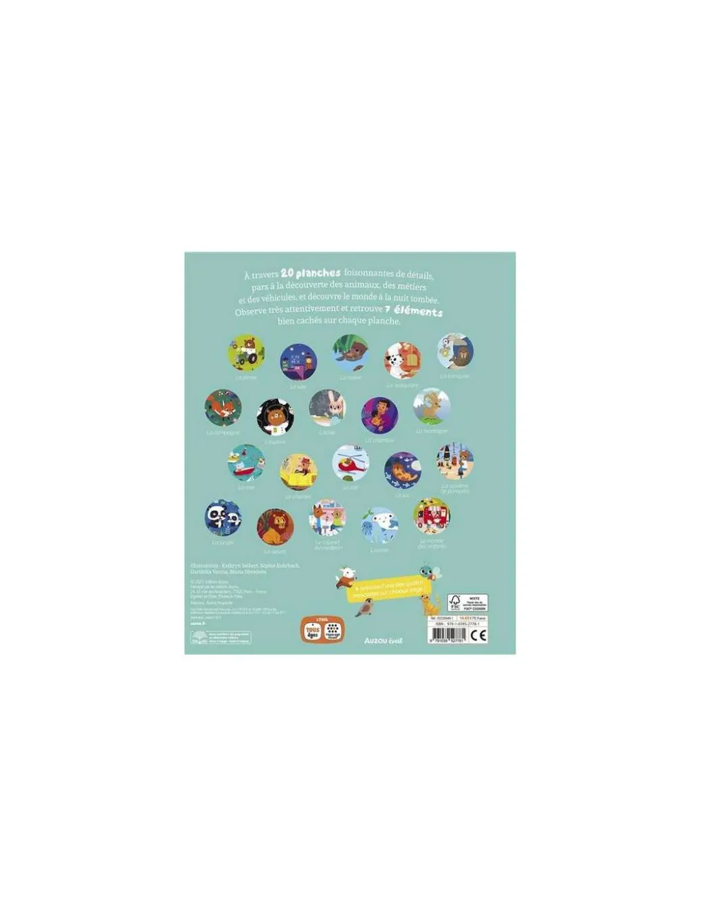 Auzou Livre Mes 20 Cherche et trouve des tout-petits - Clearance