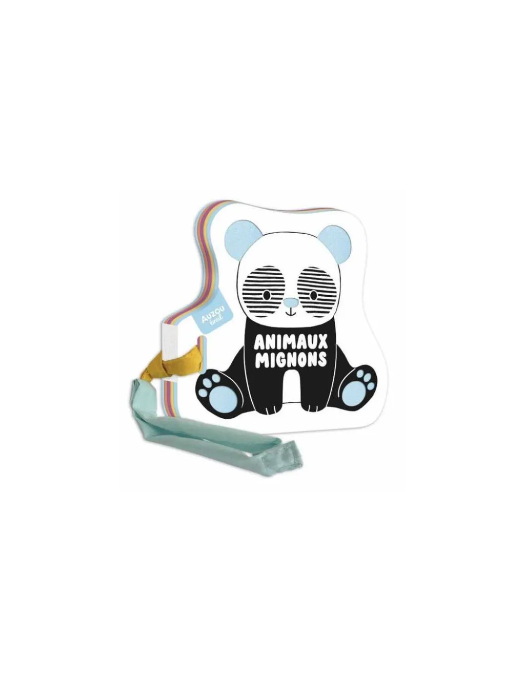 Auzou Livre poussette noir et blanc animaux mignons - Sale